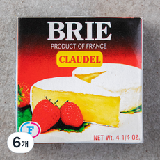 프레지덩 클라우델 브리 끌로델 쁘띠 치즈, 125g, 6개