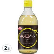 오뚜기 청송사과로만든 순사과식초, 2개, 345ml