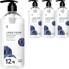 살림백서 스파클링 툰드라베리향 주방세제, 750ml, 12개