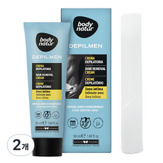바디네이처 데필맨 헤어 리무벌 크림 인티메이트 에리아 제모크림 비키니라인용, 50ml, 2개