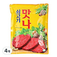 대상 청정원 쇠고기맛나, 2kg, 4개