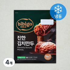 비비고 얇은피 진한 김치만두 (냉동), 1.12kg, 4개