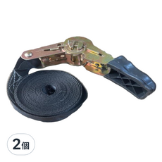 德利生活 多功能拉緊器捆綁帶 25mm x 5m 黑色 2入組, 2個
