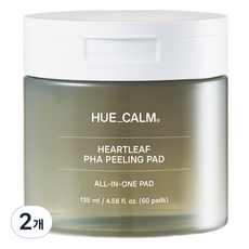 휴캄 어성초 PHA 필링 패드 135ml, 2개, 60개입