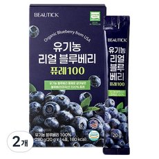 뷰틱 유기농 리얼 블루베리 퓨레 100 14p, 280g, 2개