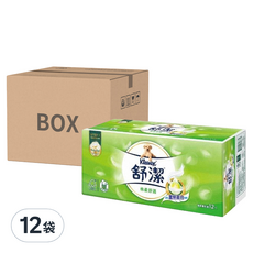 Kleenex 舒潔 棉柔舒適抽取衛生紙, 12包, 12袋