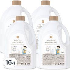 쉼표365 베이킹소다 대용량 액상 세탁세제, 2.5L, 16개