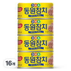 동원참치 DHA 참치 통조림, 135g, 16개