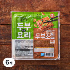 풀무원 1분완성 달콤짭조름 마늘간장 두부조림, 175g, 6개