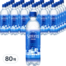 산토리니 탄산수 플레인, 500ml, 80개