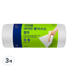 크린랲 여러 번 빨아쓰는 롤형 행주, 25개입, 3개