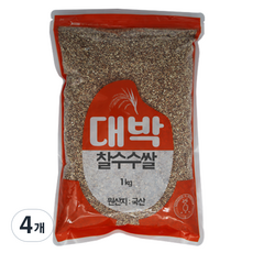 대박 국내산 찰수수쌀, 1kg, 4개