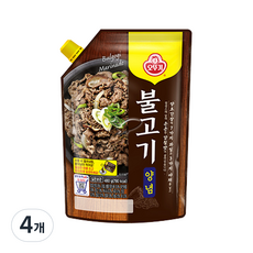 오뚜기 불고기양념 스파우트팩, 4개, 480g