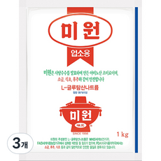 대상 미원 업소용 노말, 1kg, 3개