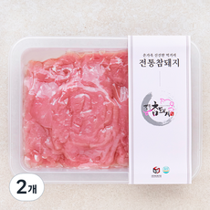 전통참돼지 등심 잡채용 (냉장), 400g, 2개