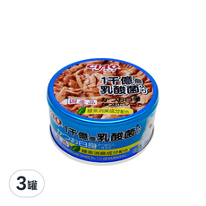 INABA CIAO 啾嚕 一千億乳酸菌罐, 鰹魚白身+鰹魚高湯, 綠茶消臭成分配合, 鰹魚白身 + 鰹魚高湯, 85g, 3罐