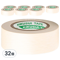 日本橘水和紙膠帶 15mm x 18m, 白色, 32個