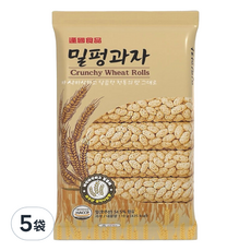 逢國食品 韓國 蜜糖麥香餅 110g, 5袋 - 酥脆口感，獨立包裝，傳統風味點心