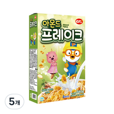 씨알로 아몬드 프레이크 시리얼, 580g, 5개