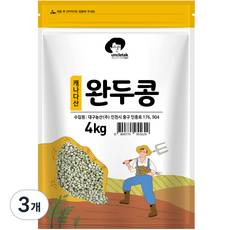 엉클탁 완두콩, 4kg, 3개