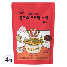 몽크슈 프로틴 스낵 불닭맛, 20g, 4개