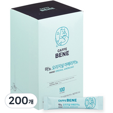 카페베네 마노 오리지널 아메리카노, 1g, 100개입, 2개