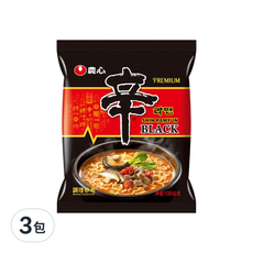 NONGSHIM 農心 頂級辛拉麵 微辣牛骨湯味 130g, 3包