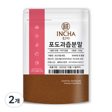 인차 포도분말, 200g, 2개