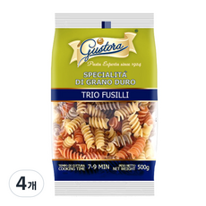 구스토라 삼색 파스타 푸실리, 500g, 4개