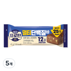 이지프로틴 멀티단백질바, 40g, 5개