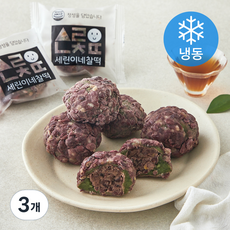 미담라이스 세린이네 찰떡 쑥팥버무리 (냉동), 420g, 3개