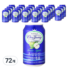 초정탄산수 그린애플, 350ml, 72개