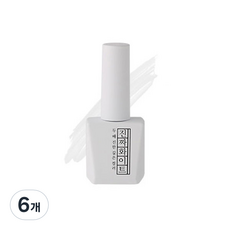 모스티브 칼라 젤 폴리시, 진짜화이트, 6개, 12ml