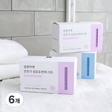 살림마켓 소프트 퍼퓸 건조기 섬유유연제 드라이시트, 6개, 30매
