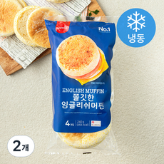 삼립 쫄깃한 잉글리쉬머핀 4개입 (냉동), 240g, 2개 240g, 2개