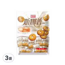 盛香珍 斯娜普蛋酥, 165g, 3袋