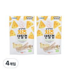 포켄스 강아지 과일먹은 치즈덴탈껌, 사과, 100g, 4개 사과, 4개입