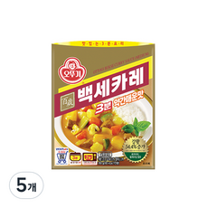 오뚜기 3분 백세카레 약간매운맛, 200g, 5개