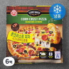 오뚜기 콘크러스트 피자 시그니처 익스트림 (냉동), 530g, 6팩