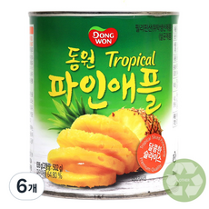 동원 트로피칼 파인애플, 836g, 6개