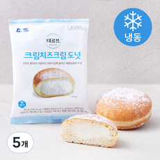 매일유업 데르뜨 크림치즈 크림도넛 (냉동), 95g, 5개