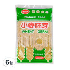 健而美 小麥胚芽, 250g, 天然食品, 6包