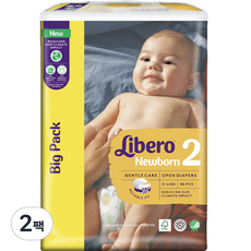 리베로 뉴본 밴드형 기저귀 신생아용 2단계(3~6kg), 신생아, 172매
