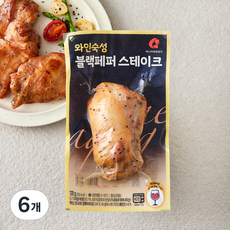 마니커에프앤지 와인숙성 블랙페퍼 스테이크, 120g, 6개