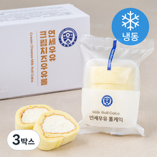 연세우유 크림치즈 우유롤 (냉동), 390g, 3박스