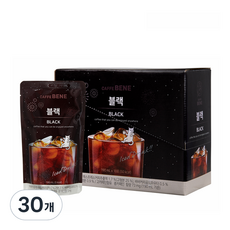 카페베네 커피파우치 블랙, 190ml, 30개