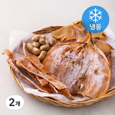 해맑은푸드 조미 마른오징어 몸통 5미 (냉동), 400g(대), 2개