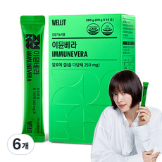 웰릿 이뮨베라 알로에 겔 14p, 280g, 6개