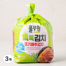 풀무원 톡톡 포기배추김치, 1.5kg, 3개