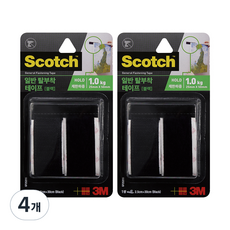 스카치 일반 탈부착테이프, 4개, 30cm, 2.5cm
